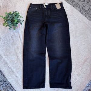 Madewell Low-Slung Straight Jeans Black